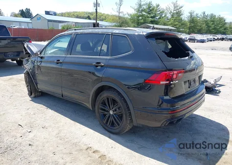 2022 Volkswagen Tiguan 2.0T Se R-Line Black из США, поврежденный, VIN 3VV8B7AX8NM083992